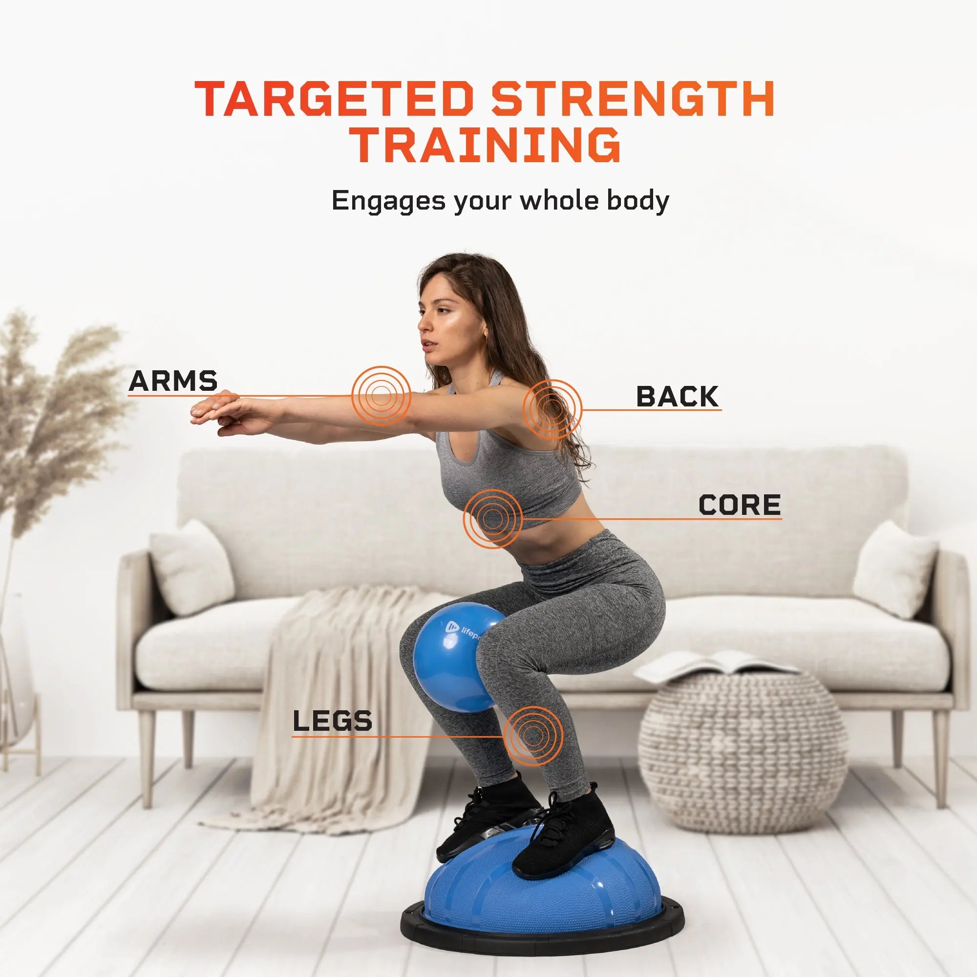 Exercise ball balance training hot sale