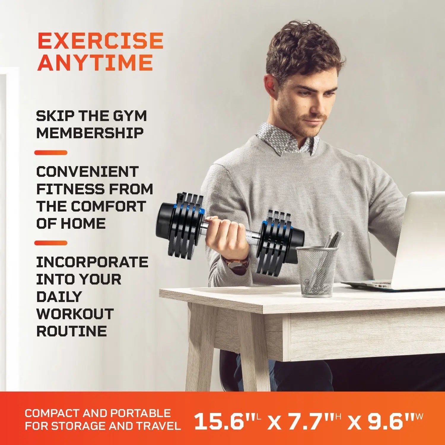 Buy PowerFlow Plus – Lifepro Adjustable 25 LB Dumbbell