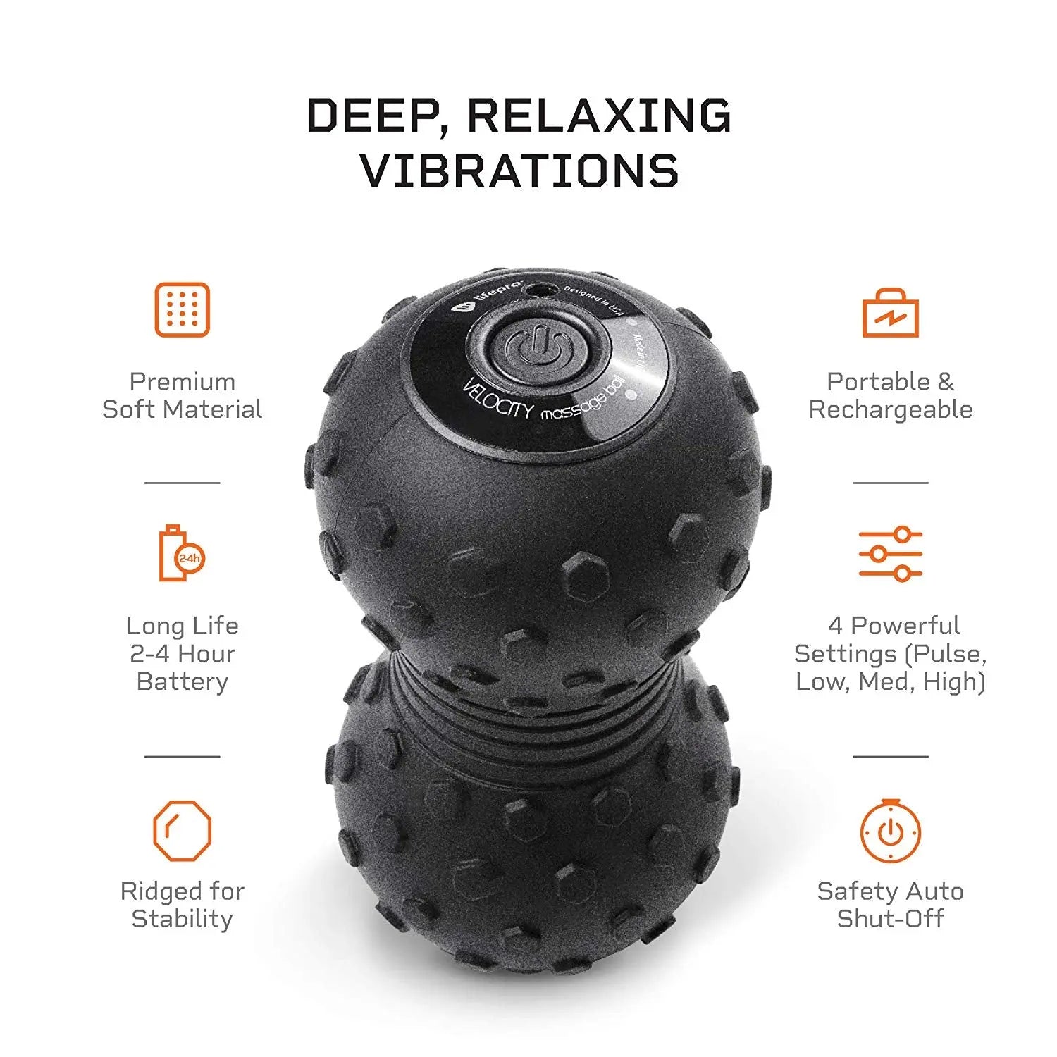 Lifepro Velocity Ball 2.0 Vibration Massage Ball | Lifepro