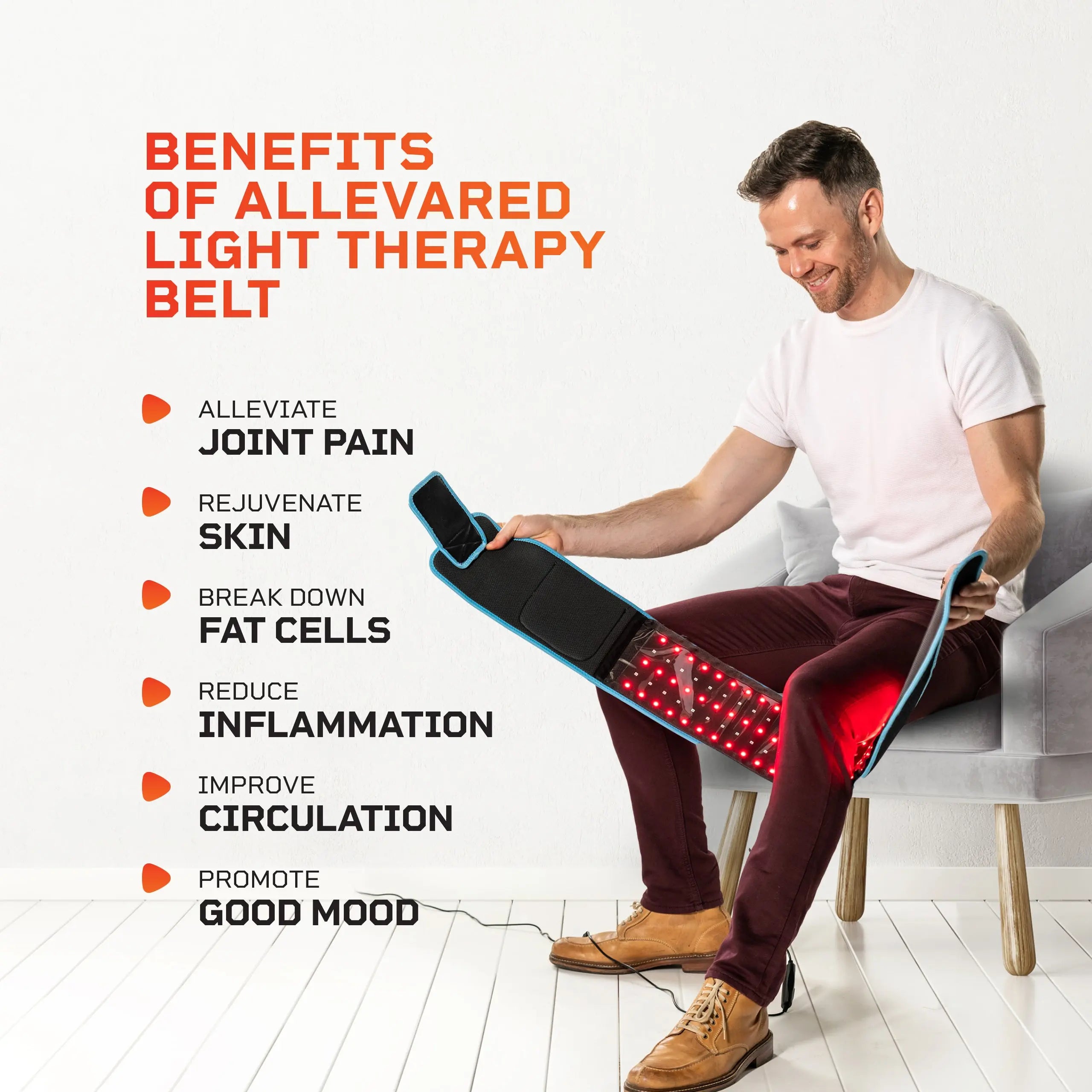 AllevaRed Light Therapy Belt | Lifepro